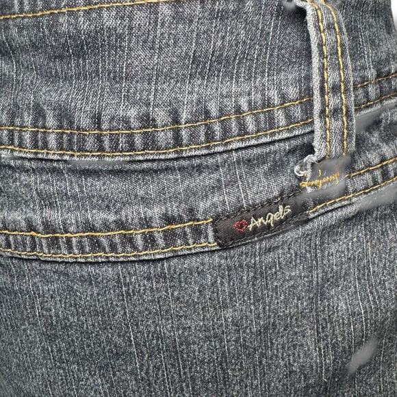Vintage Y2K Angels Jeans Mini Skirt 32 Waist Light Wash Denim Juniors 2000s - Picture 4 of 7